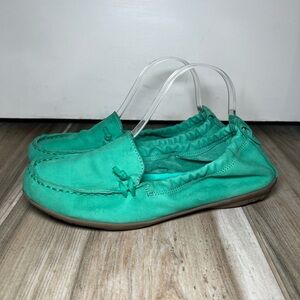 Hush Puppies Teal Green Slip-On Flats